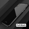 Luxury Magnetic Adsorption Case For Iphone X 8 7 Plus Tempered Glass Back Built-In Magnet Case For Iphone 7 8 Metal Bumper Cover