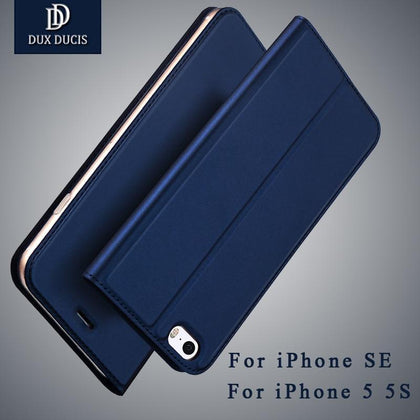 For iPhone 5s Case Luxury PU Leather Flip Case For iPhone 5 Cases 5s Coque iPhone SE Cover Stand Protective Book Cover On Phone