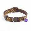 Sale 1Pc New Adjustable Dot Printed Little Dog Collars Cat Puppy Pets Supplies With Bell 6 Colors