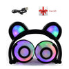Yijee Cat Ear Headphones With Led Flashing Glowing Light Headset Gaming Earphones For Pc Computer And Mobile Phone