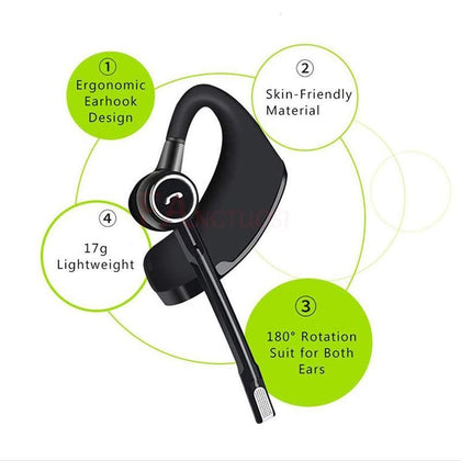 FANGTUOSI high quality V8S Business Bluetooth Headset Wireless Earphone with mic for iPhone Bluetooth V4.1 Phone Handsfree