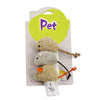 3 Pcs Mouse Toy for Cat/Kittens Plush Simulation Mouse Toy