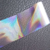 Fashion Clear Nail Transfer Film Holo Irregular Triangle Pattern Holographic Nail Foil Sticker 100Cm Sk020