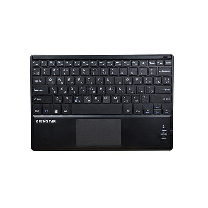 Zienstar Russia/English Letter 10inch Wireless Bluetooth Keyboard with Touchpad For Ipad/PC Computer/ Samsung Tab/Tablet 