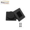 Probrico Recessed Cabinet Pulls Timber Door Hidden Pulls Knob Flush Sliding Door Handle Finger Pull Black Door Hardware 10 Pcak