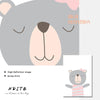 Nditb Cartoon Animal Canvas Painting Nursery Prints Personal Name Custom Poster Wall Picture Nordic Baby Girl Room Decoration