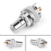 Areyourshop Rca Female Socket Chassis Connector Rhodium Plated Copper Jack 32Mm Wholesale Connector Plug Jack White Red