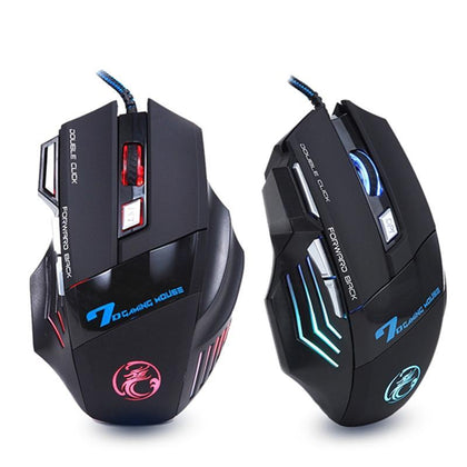 Professional Wired Gaming Mouse 7 Button 5500 DPI LED Optical USB Computer Mouse Gamer Mice X7 Game Mouse Silent Mause For PC