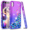 Diamond Glitter Case For Iphone 5 5S Se 6 6S 7 8 Plus X Xs Xs Max Xr Coque Liquid Quicksand Floating Shiny Sparkle Flowing Cover