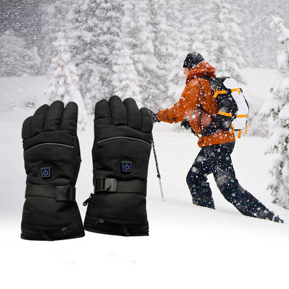 Pair of Electric Heating Gloves Heated Thermal Gloves For Men Women Full Fingers Winter Hand Warmer Ski Gloves Ridding Gloves