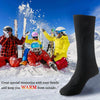 3V Thermal Cotton Heated Socks Men Women Battery Case Battery Operated Winter Foot Warmer Electric Socks Warming Socks (black)
