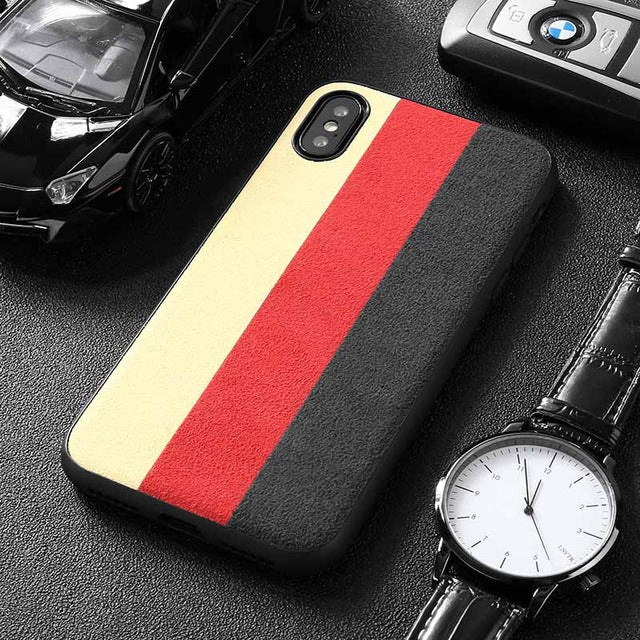 Hot Nurburgring Super racing GTR cover case for iphone 6 plus 7 7plus 8 8plus X XR XS Max 11 Pro Luxury car leather phone coque