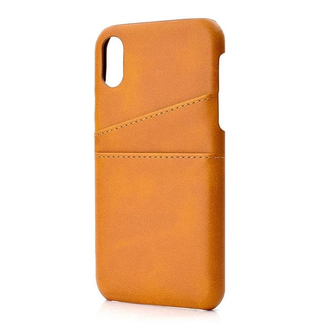 Luxury PU Leather Phone Case For iPhone XS MAX Slim Wallet Card Back Cover For iPhone 11 Pro MAX X XR XS MAX 8 7 6 6S Plus Coque