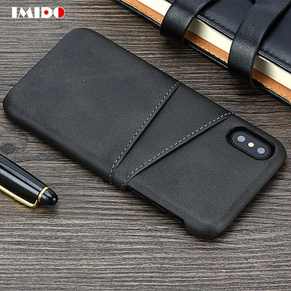 Luxury PU Leather Phone Case For iPhone XS MAX Slim Wallet Card Back Cover For iPhone 11 Pro MAX X XR XS MAX 8 7 6 6S Plus Coque