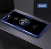 Luxury Shockproof Soft Holder Case On The For iphone X XR XS Max Full Cover For iphone 6 6s 7 8 PLus Magnetic Ring Bracket Case