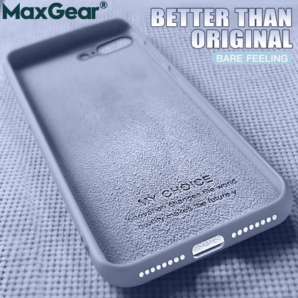 Original Liquid Silicone Luxury Cases For Apple iPhone Brand 6 6S 7 8 Plus X XS Max XR Cover i Phone 8Plus 7Plus 5 5S SE 4 Funda