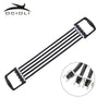 Portable Indoor sports Supply Chest Expander Puller Exercise Fitness Resistance Elastic Cable Rope Tube Yoga 5 Resistance Bands