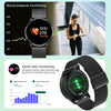 RUNDOING Q8 Smart Watch OLED Color Screen Smartwatch women Fashion Fitness Tracker Heart Rate monitor