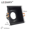Lediary Black Led Downlights Fitting 90-265V Recessed Ceiling Spot Lamp Frame Gu5.3 Gu10 E27 Bulb Changeable 75Mm 90Mm Cut Hole