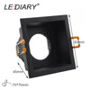 Lediary Black Led Downlights Fitting 90-265V Recessed Ceiling Spot Lamp Frame Gu5.3 Gu10 E27 Bulb Changeable 75Mm 90Mm Cut Hole