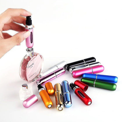 JSPP-03 1Pcs 5ml mini portable perfume bottle, bottom perfume perfume bottle, atomizer, 13 color optional