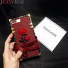 Jcovrni Soft Tpu + Leather For Iphonex Xs Xr Xsmax Mobile Phone Back Cover Case For Iphone 7 8 Embroidery Lanyard Phone Case Bag
