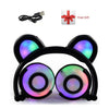 Yijee Cat Ear Led Headphones With Led Flashing Glowing Light Headset Gaming Earphones For Pc Computer And Mobile Phone