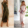 Irregular Spliting Bandage Knitting Dress