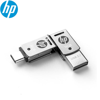 Original HP X5000M Metal OTG Type-C USB 3.1 USB Flash Drive for SmartPhone/Tablet/PC 16GB 32GB 64GB Pendrive High speed St