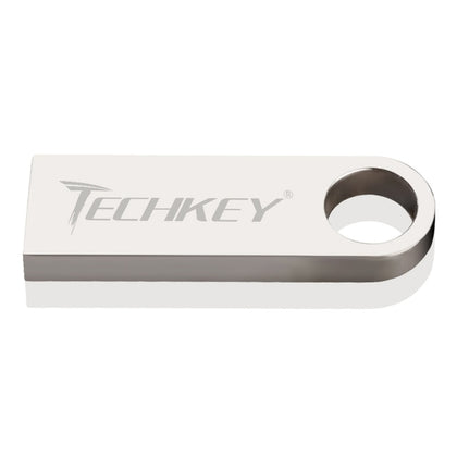 new TECHKEY usb flash drive 64GB 32GB 16GB 8GB 4GB pen drive pendrive флешка waterproof silver u disk memoria cel usb stick gift