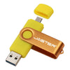 JATER New Usb 2.0 OTG USB flash drive for SmartPhone/Tablet/PC 8GB 16GB 32GB 64GB 128GB Pendrive High speed pen drive package