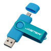 JATER New Usb 2.0 OTG USB flash drive for SmartPhone/Tablet/PC 8GB 16GB 32GB 64GB 128GB Pendrive High speed pen drive package