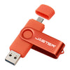 JATER New Usb 2.0 OTG USB flash drive for SmartPhone/Tablet/PC 8GB 16GB 32GB 64GB 128GB Pendrive High speed pen drive package