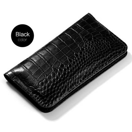 For Google Pixel 2 3xl lite 4 XL Case Crocodile Texture Cover Cowhide Phone Bag Wallet