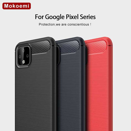 Mokoemi Shock Proof Soft Silicone sFor Google Pixel 4 3a 3 2 Case For Google Pixel 4 3a 3 2 XL Lite Cell Phone Case Cover