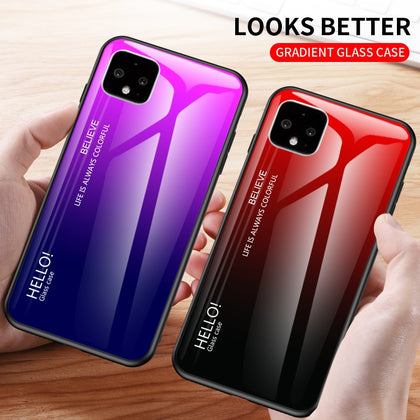 For Google Pixel 4 XL 2019 Case Tempered Glass Luxury Gradient Soft Silicone Frame Cover For Pixel 4 Pixel4 4XL 2019 Phone Case