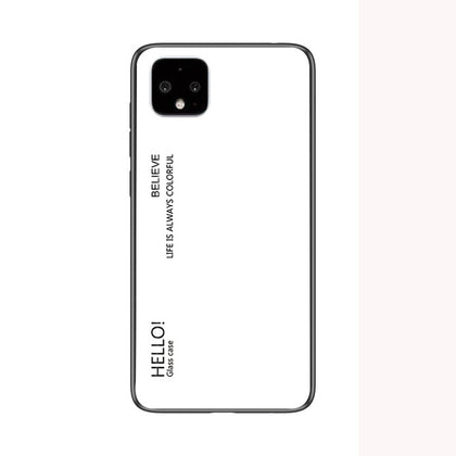 For Google Pixel 4 XL 2019 Case Tempered Glass Luxury Gradient Soft Silicone Frame Cover For Pixel 4 Pixel4 4XL 2019 Phone Case