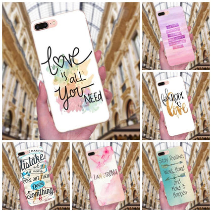 Positive Good Vibe Only Love Happy Trust For Xiaomi Redmi Note 2 3 3S 4 4A 4X 5 5A 6 6A Pro Plus Soft TPU Phone