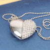 Lovely Heart Usb Flash Drive 128GB 64GB Necklace Chain Pendrive 512GB 32GB 16GB Pendrive 3.0 Gadget Computer Gift USB Stick